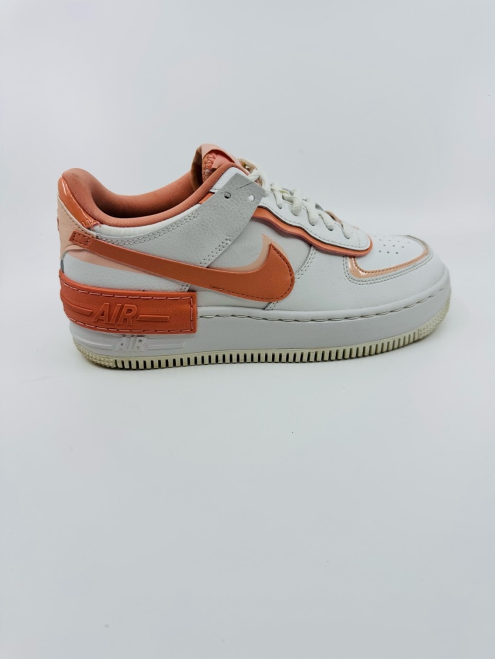 Nike Air Force 1 Shadow ‘Color White Coral Pink’ CJ1641-101 SZ 7.5 - Picture 5 of 10